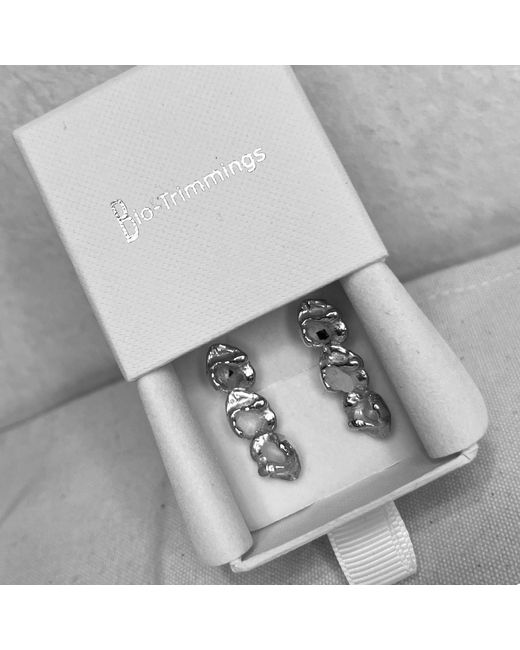 Bio-Trimmings Metallic Chomsky Stack Earrings –