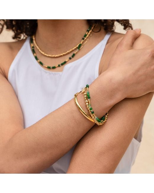 Dower & Hall Evergreen Faceted Bead Orissa Bracelet