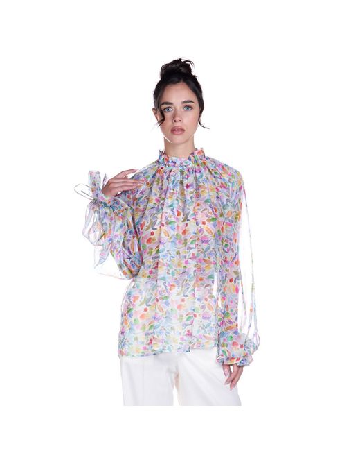 Sofia Tsereteli Multicolor Chiffon Shirt