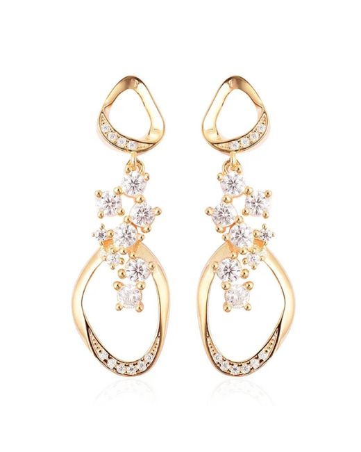 Lucy Quartermaine Metallic Volcan Earrings
