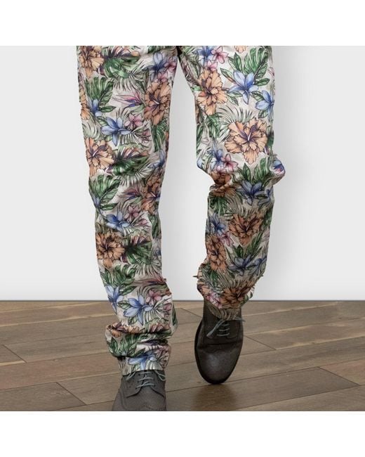 Lords of Harlech Blue Jack Colorful Floral Pumice for men