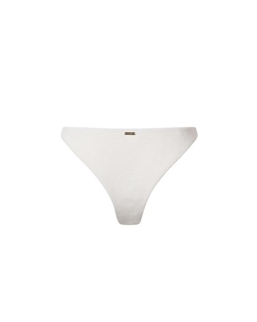 Aqva Swimwear White Neutrals Nude Turqueta Bikini Bottom