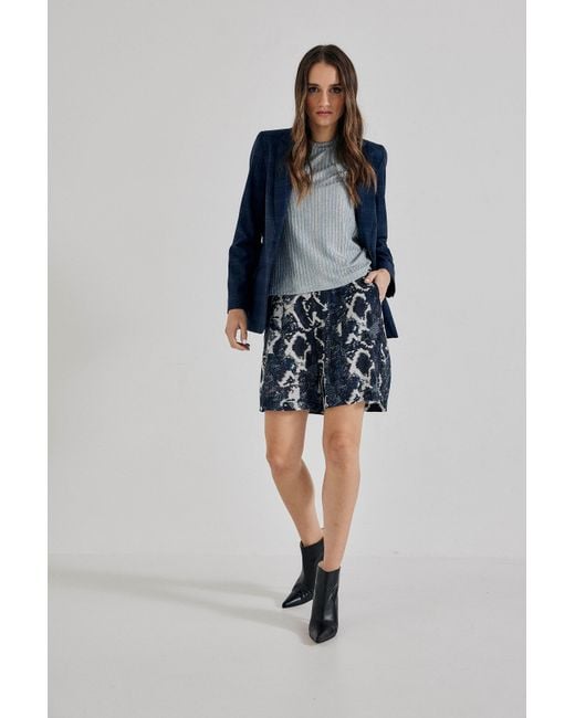 Lindsay Nicholas New York Blue Freya Short