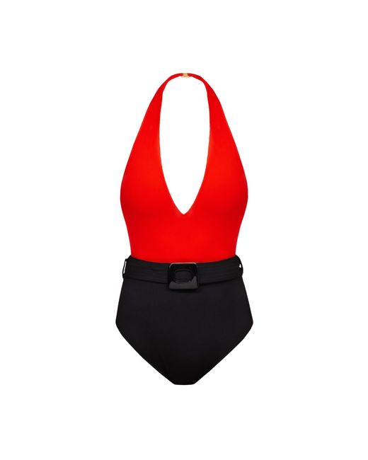 Kikki-G Swimwear Red Kiva Swimsuit