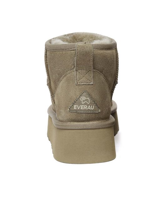 EverAu Australia Brown Heron Ultra Mini Platform Boots