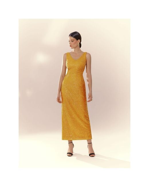 Elsava Metallic Lina Sequin Dress