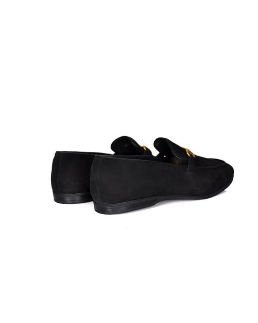 DAVID WEJ Black Lorenzo Suede Loafers for men