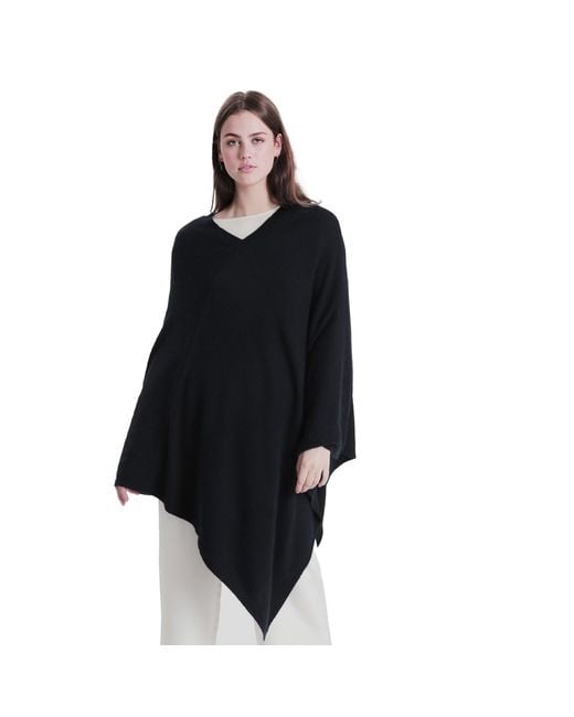 tirillm Blue Anine Big Cashmere Poncho