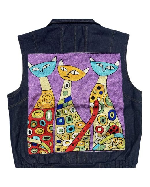 Zasta Studio Men's Blue Denim Wearable Article Sleeveless B