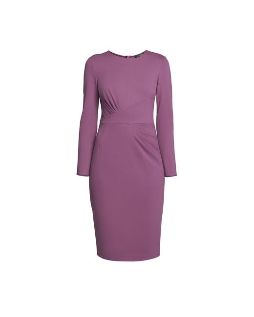Rumour London Purple Rebecca Soft Jersey Dress With Waistline Drapes