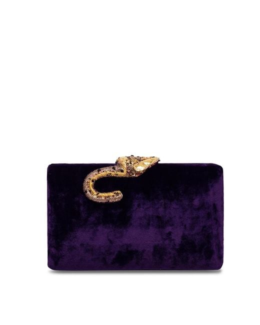 Simitri Purple Royal Raaka Clutch