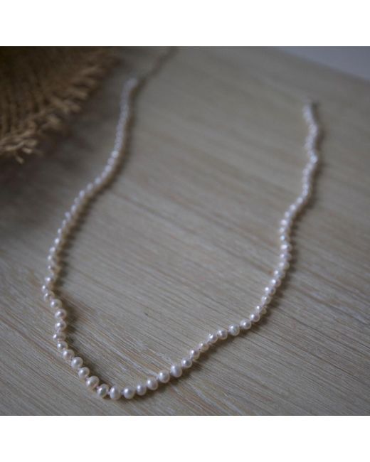 FV Jewellery Metallic Perle Fresh Water Pearl Strand Necklace