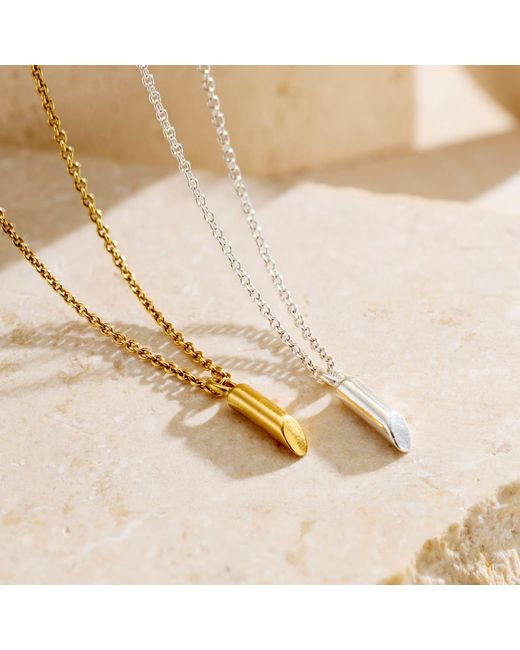 Posh Totty Designs Metallic Mini Flow Bar Sterling Necklace