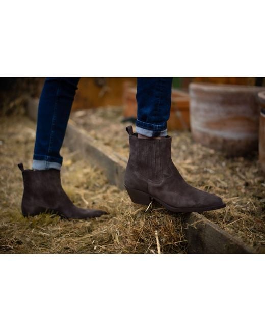 Keith Scarrott Shoes Brown Musci Suede Ankle Boots