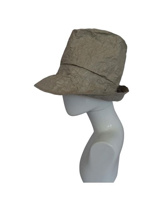 Romer Millinery Gray Neutrals Morphy Moldable Natural Linen Travel Trilby