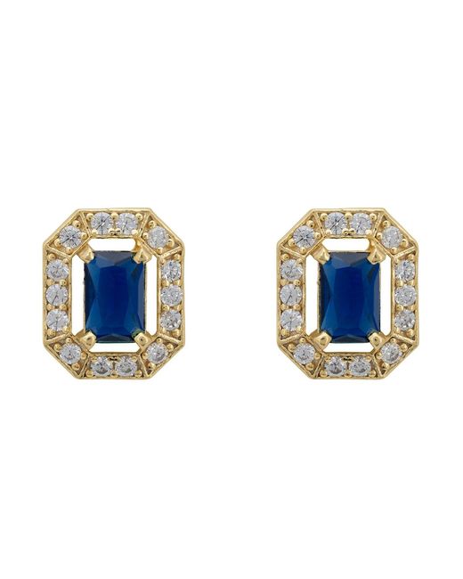 Latelita London Blue Whistledown Gemstone Stud Earrings Sapphire