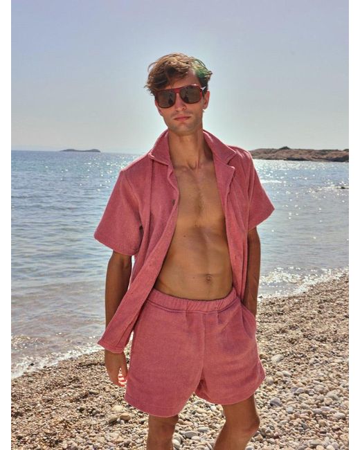 Little Mariner Pink Dusty Rose Terry Shirt for men