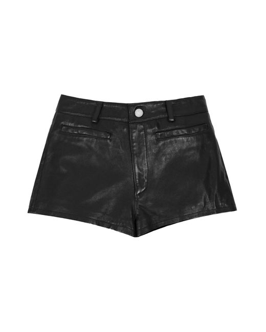 Other Uk Black Leather Short Shorts