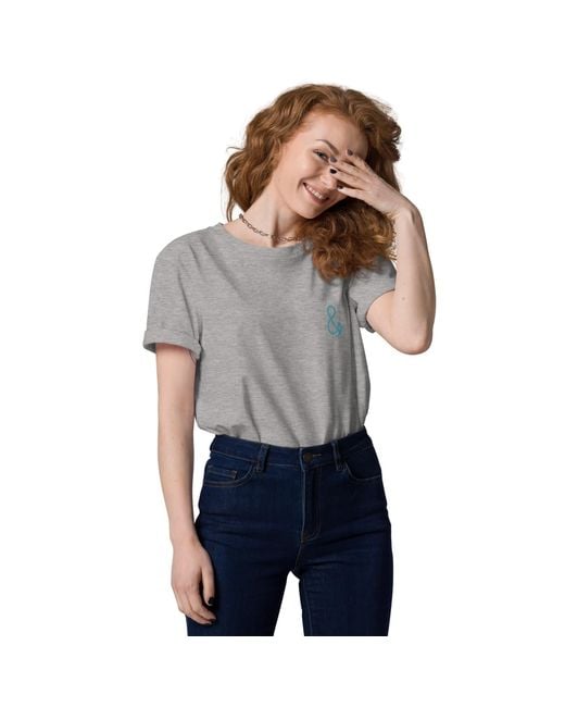 Anchor and Crew Gray Heather Just Roam. Seeker Organic Cotton T-Shirt
