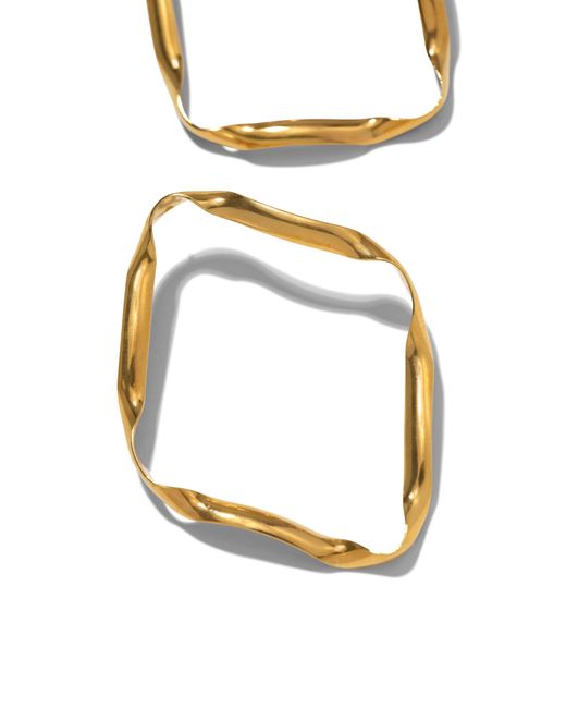 Jaredjamin Metallic Ribbonelle Post Earrings