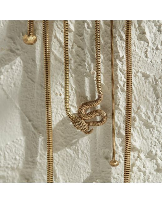 Zeworks Metallic Brassghetti Regular Chain Necklace