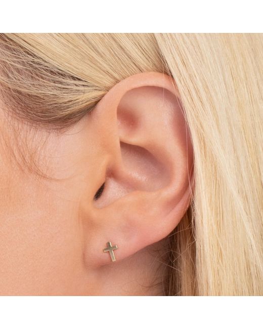 Maya Brenner Metallic Charm Stud