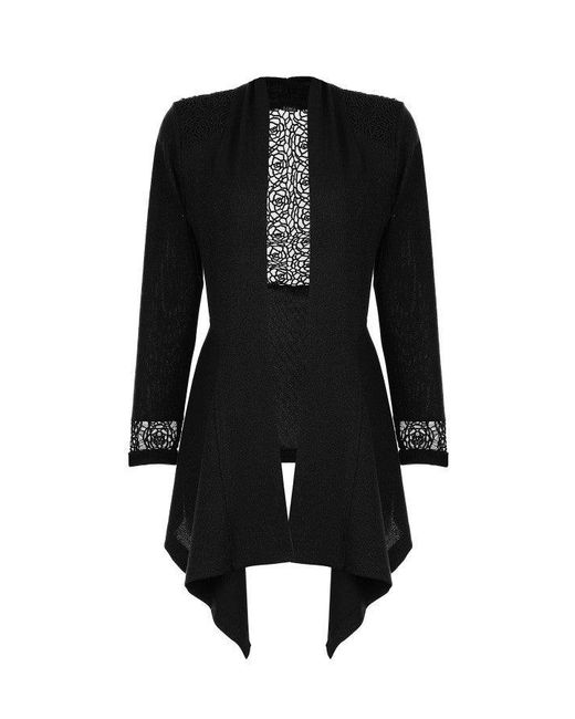 Luna Fashion House Black Lace Cardigan, Jody