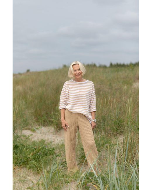 SALANIDA Natural Sole Linen Beach Pants Caramel