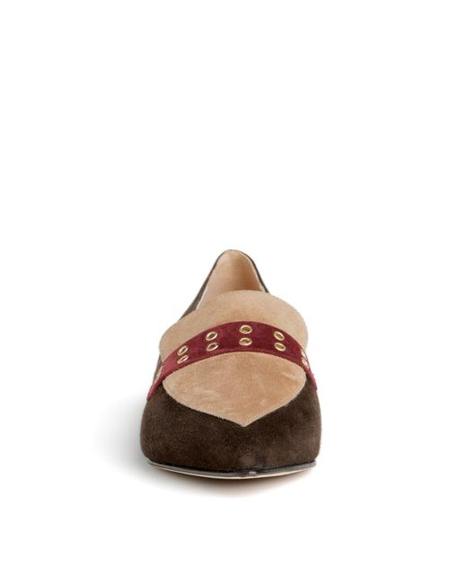 Beautiisoles by Robyn Shreiber Made in Italy Brown Neutrals Cecily Suede Loafer Comfortable For Day & Evening Wear