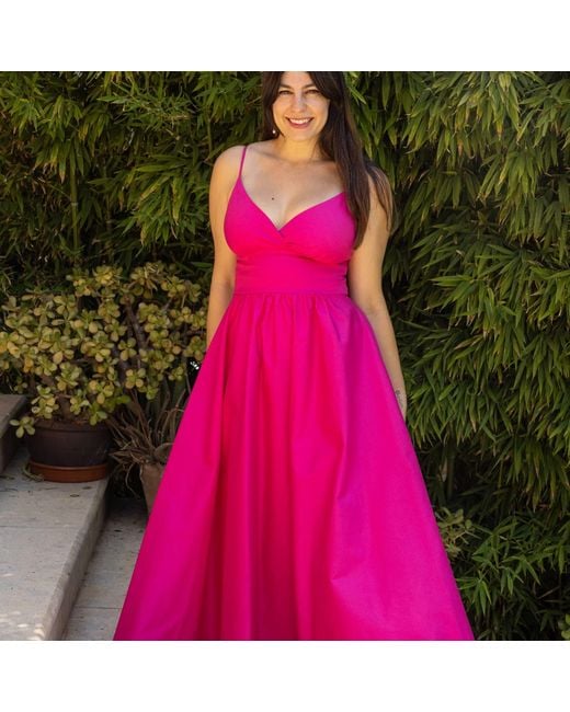 Roses Are Red Pink Seren Cotton Dress