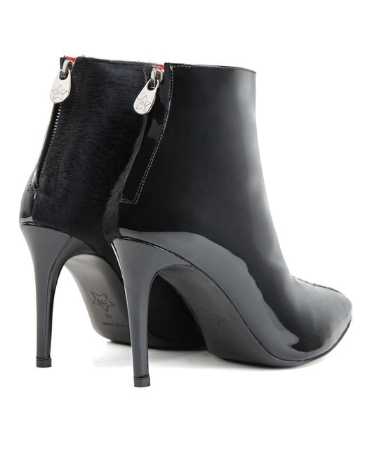 Rosamund Muir London Black Paulina Duo Texture Boots