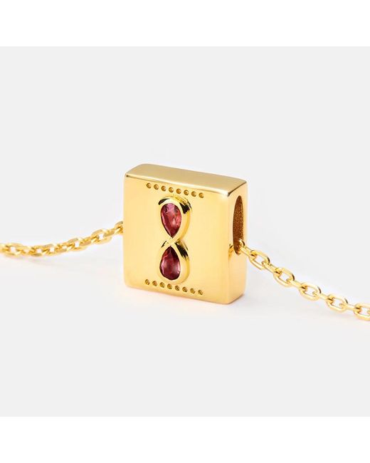 Kouree Metallic 'This Too Shall Pass' Necklace Pendant Charm