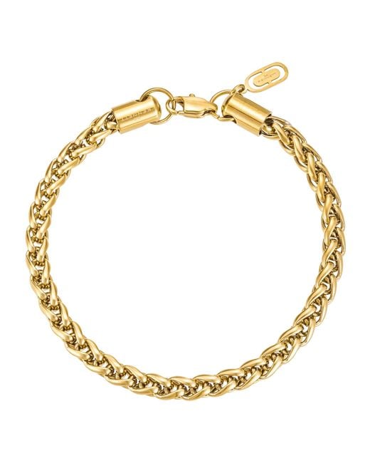 Kennett Watches & Accessories Metallic Kennett Wheat Chain Bracelet Five Mm for men