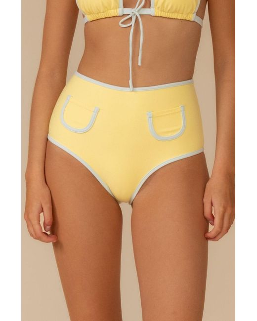 Montce Yellow Sunshine Binded Polly Bikini Bottom