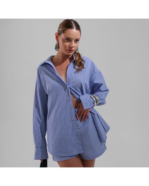Thisisu Collection Blue Skyline Stripes Shirt