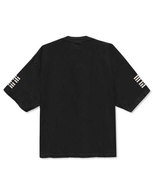 Korelimited Black Trigram Drop Shoulder Tee for men