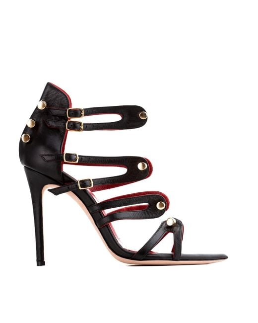 HARDOT Black Fuck Me Sandals