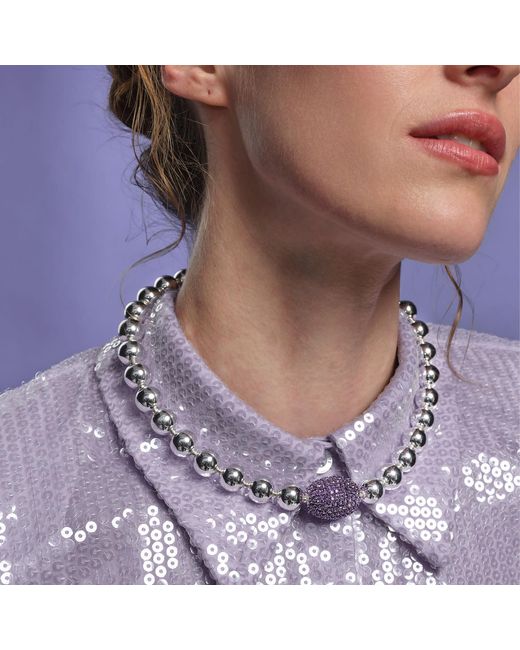 Saule Label Metallic Cassia Necklace