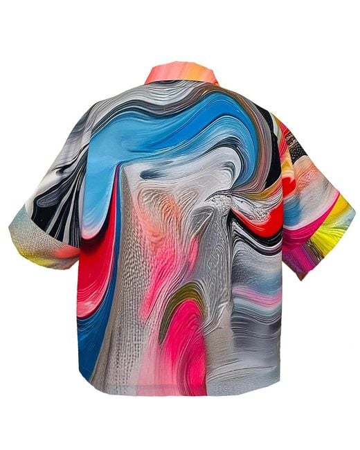 Maxjenny Multicolor Cropped Shirt