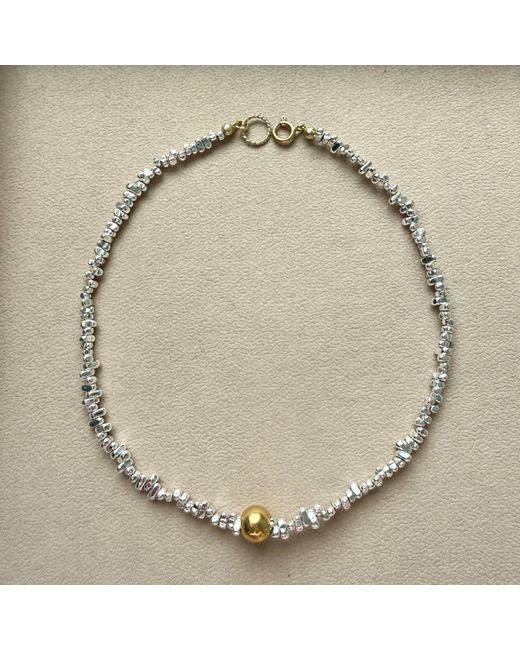 Larsuu Metallic Orbit Hematite Necklace