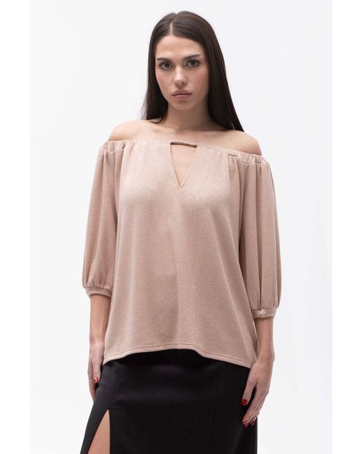 Maison Bogomil Pink Off Shoulder Blouse
