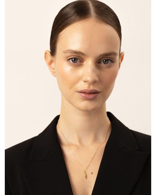 EVA REMENYI Metallic Twirl Necklace 14K