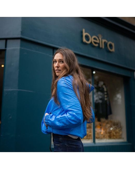 BEIRA Blue Luisa Water Repellent Jacket –