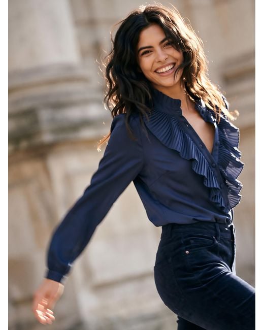 Nooki Design Blue Marlow Blouse