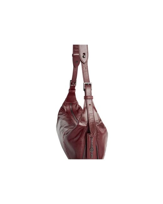 Orange Cube Purple Metropolitan Hobo Bag