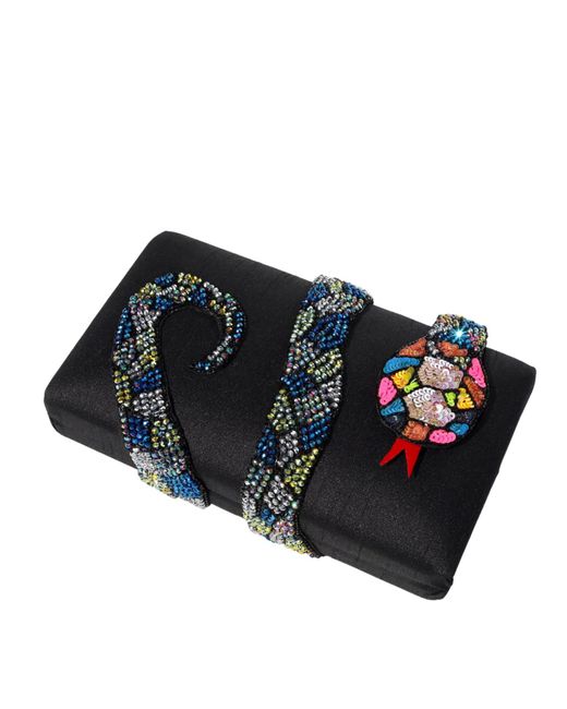 Simitri Black Kaa Clutch