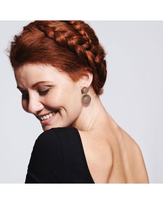 Saule Label Brown Sonia Classic Earrings