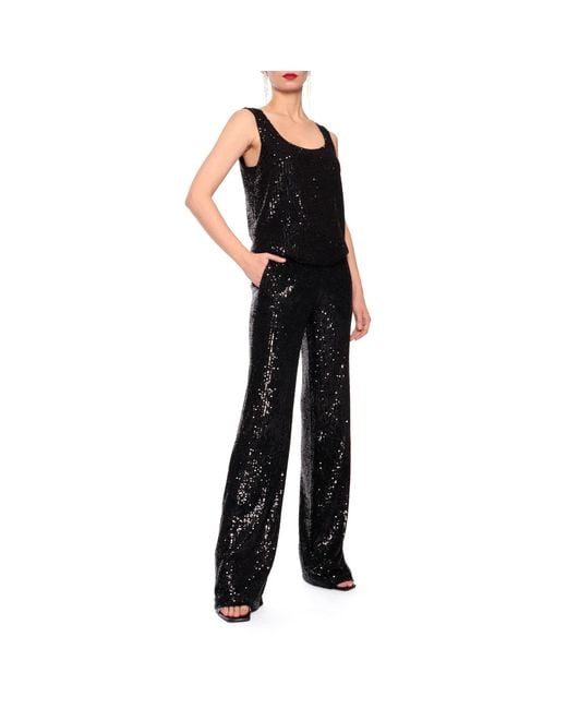 AGGI by HALEWSKI Black Raya Obsidian Sequin Tank Top