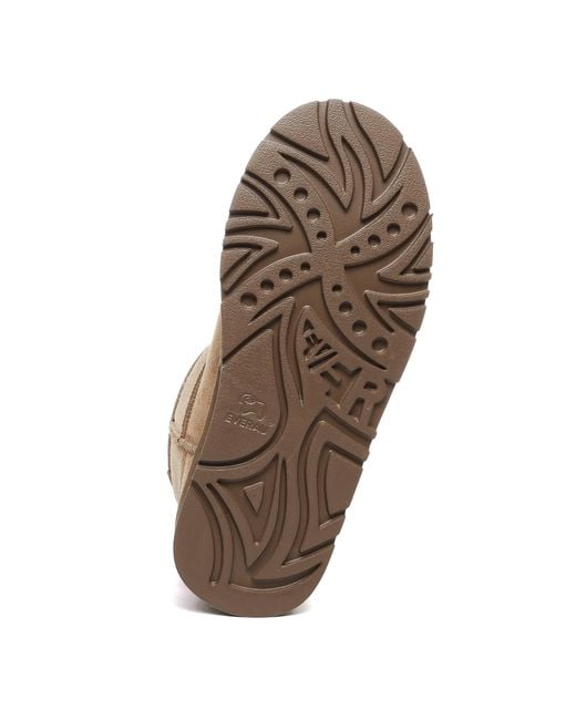 EverAu Australia Brown Dusky Leather Platform Short Boots