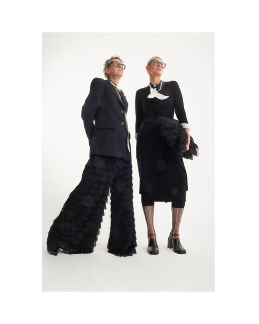 Julia Allert Black Stylish Formal Fitted Midi Dress